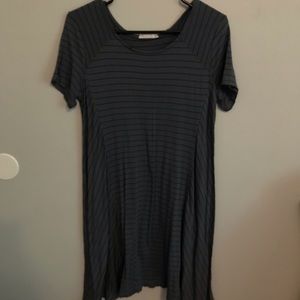 Striped Short Sleeve Dress